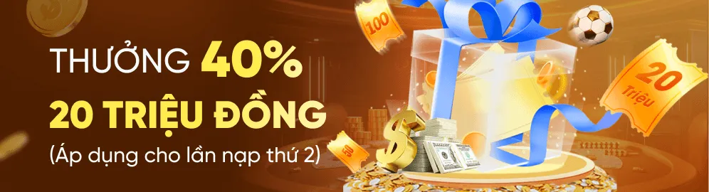 Thưởng 40% hoa hồng