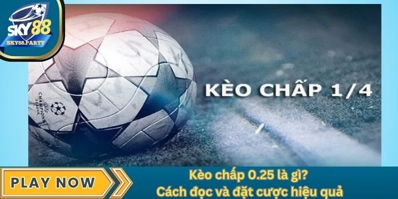 Kèo chấp 0.25 là gì? Cách đọc và đặt cược hiệu quả